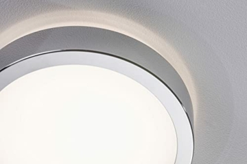Paulmann 78924 LED Deckenleuchte HomeSpa Panel Aviar IP44 rund 220mm 4000K Weiß incl. 1x13 Watt dimmbar Lichtpanel Kunststoff - 3
