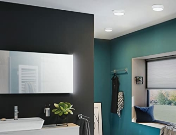 Paulmann 78924 LED Deckenleuchte HomeSpa Panel Aviar IP44 rund 220mm 4000K Weiß incl. 1x13 Watt dimmbar Lichtpanel Kunststoff - 4