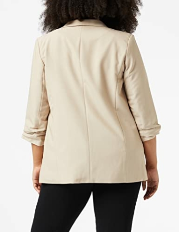 PIECES Damen Pcboss 3/4 Noos Blazer, White Pepper, M EU - 4