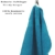 Betz 2 Stück Saunatücher Saunatuch Saunahandtuch Set Palermo 100% Baumwolle Frottier XXL Badetuch Strandtuch Größe 80 x 200 cm Farbe Petrol - 3