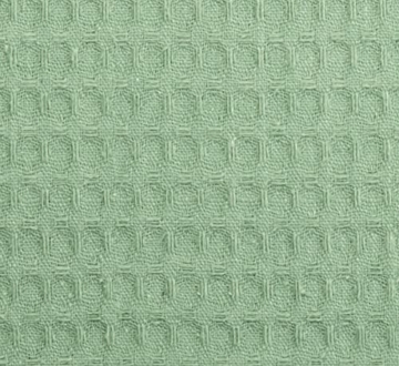 Brandsseller Bademantel Damen & Herren Baumwolle Unisex Leichter Morgenmantel Waffel-Pique Grün S - 6