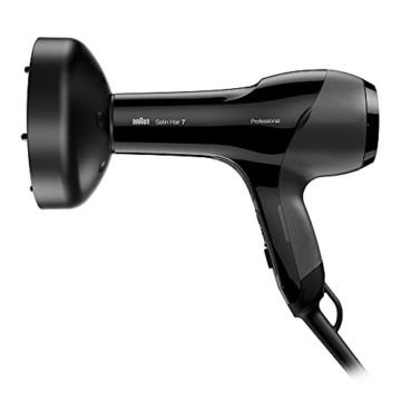 Braun Satin Hair 7 SensoDryer Haartrockner, professioneller Föhn mit Thermosensor, IonTec und Diffusor, HD785, schwarz - 3