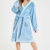Disney Lilo & Stitch Bademantel Damen, Morgenmantel Damen Stitch, Fleece Bademantel mit Kapuze, Hausmantel Damen und Teens S-XL (S, Blau) - 6
