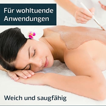 Hesørd XXL Badetuch / Saunatuch, 150 x 220 cm groß, Reine Baumwolle in Frottee-Qualität, für besonders große Frauen und Männer, blau - 4