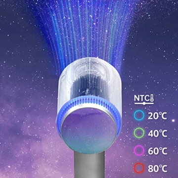 Ionen Haartrockner, Feekaa Schnelltrocknender Föhn, 100 Millionen negative Ionen, sorgt für glänzendes Haar, mit rotierender Magnetdüse, Konzentrat und Diffusor, für Reisen & lockiges Haar, Silber - 8