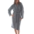 LEBENGOOD Bademantel für Damen, Herren, Unisex, Frottee 100% Baumwolle, Weicher Morgenmantel Dusche, Größen Flauschig, Leicht, S, M, L, XL, XXL, (3XL, Marengo) - 2