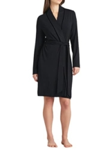 Schiesser Damen Morgenmantel Bademantel, Schwarz, 44 EU - 1