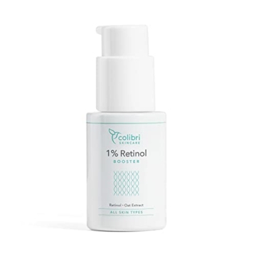 colibri skincare 1% Retinol Booster 30ml - lässt die Haut glatter und strahlender aussehen - liposomal verkapseltes Retinol für sichtbare Ergebnisse - Retinol Serum hochdosiert - 7