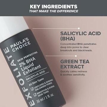 Paula's Choice SKIN PERFECTING 2% BHA Liquid Peeling - Gesicht Exfoliant mit Salicylsäure gegen Mitesser, Pickel & Unreine Haut - Poren Verkleinern - Mischhaut, Fettige & Akne Haut - 30 ml - 5