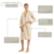 ENGLISH HOME Bademantel Damen Flauschig, Bademantel Herren mit Kapuze aus Baumwolle, Frottee Saunamantel, Unisex, Sauna Mantel Damen mit lang Gürtel - 2