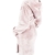 Gräfenstayn Bademantel Damen flauschig mit Kapuze - Kuschelfleece - Öko-Tex Standard 100 - Morgenmantel leicht & kurz - Größe (S, Rosa) - 2