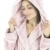 Gräfenstayn Bademantel Damen flauschig mit Kapuze - Kuschelfleece - Öko-Tex Standard 100 - Morgenmantel leicht & kurz - Größe (S, Rosa) - 5