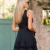 Zeagoo Damen Sexy Hohe Taille Partykleid Cocktailkleid Sommerkleid Bodycon MiniKleid mit Mesh Clubwear A-Linie Kleid XL Schwarz - 4