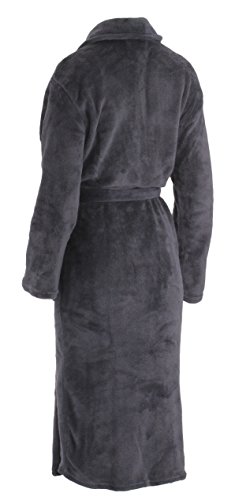 Brandsseller Bademantel Microfaser Unisex Damen & Herren - in der Größe: L/XL - in der Farbe: Grau - 3