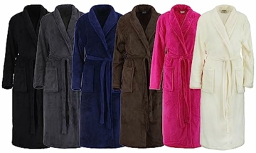 Brandsseller Bademantel Microfaser Unisex Damen & Herren - in der Größe: L/XL - in der Farbe: Grau - 5