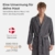 Claudio Bademantel Herren Frotté – 100% Bio–Baumwolle – Oeko–Tex Zertifiziert – Weich & Saugstark – XL – Grau - 2