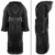 Gräfenstayn® Damen & Herren Kuschelfleece Bademantel mit Kapuze Größe S-XXXL mit Öko-Tex Standard 100 Flanell Fleece (XXL, Schwarz) - 2
