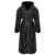 Gräfenstayn® Damen & Herren Kuschelfleece Bademantel mit Kapuze Größe S-XXXL mit Öko-Tex Standard 100 Flanell Fleece (XXL, Schwarz) - 1