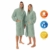 Lavea Mexico - Luxuriöser Bademantel mit Kapuze, 100% Baumwolle, Weich & Saugstark - Ideal für Spa & Zuhause, Unisex Design, Größe XL, Eukalyptus - 2