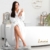 Lavea Mexico - Luxuriöser Bademantel mit Kapuze, 100% Baumwolle, Weich & Saugstark - Ideal für Spa & Zuhause, Unisex Design, Größe XL, Eukalyptus - 4