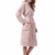 Morgenstern Bademantel Damen Leicht Baumwolle Waffel Pique Größe L Rosa - 2