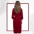 NY Threads Luxuriöser, leichter Damen-Bademantel/Frauen Morgenmantel aus weichem Poly-Baumwollstrick (XX-Large, Burgundy) - 3