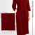 NY Threads Luxuriöser, leichter Damen-Bademantel/Frauen Morgenmantel aus weichem Poly-Baumwollstrick (XX-Large, Burgundy) - 6