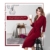 NY Threads Luxuriöser, leichter Damen-Bademantel/Frauen Morgenmantel aus weichem Poly-Baumwollstrick (XX-Large, Burgundy) - 7