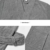 vislivin Leichter Bademantel Damen Frottee Bademantel Sauna Morgenmantel Knielanger Saunamantel Bathrobe Damen Grau M - 5