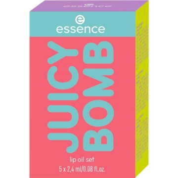 essence JUICY BOMB lip oil set 01, Lippenpflege, Mehrfarbig, acetonfrei, vegan, ohne Mikroplastikpartikel, glutenfrei, 1er Pack (5pcs) - 4
