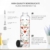 Autsel 1 liter Glasflasche Trinkflasche Glas Sport Borosilikat Glass Bottle Wasser Flasche mit Neopren-Hülle mit Auslaufsichere Abdeckung - 3