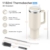 Bailkind 1182mL 40oz Thermobecher Autobecher Spritzfestem, Kaffeebecher to go Edelstahl Vakuum Isolierbecher mit 2 Strohhalm 2 dicht Deckel und Reinigungsbürste, BPA-Frei, Spülmaschinenfest-Schneeweiß - 5