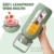 BLUEGO 2000ml Glaswasserflasche mit Edelstahlgriff und Zeitmarkierung 2L Motivation Glastrockner mit Silikonhülle und Stroh für Fitnessstudio Büro Draussen Sport Wasserflaschen BPA-frei, Oliver - 3