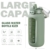 BLUEGO 2000ml Glaswasserflasche mit Edelstahlgriff und Zeitmarkierung 2L Motivation Glastrockner mit Silikonhülle und Stroh für Fitnessstudio Büro Draussen Sport Wasserflaschen BPA-frei, Oliver - 4