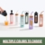 BLUEGO Trinkflasche Glas 700ml Sport Wasserflasche mit 2 Deckeln und Strohhalm Auslaufsichere Glasflasche mit Zeitmarkierung und Messskala BPA frei, Oliver - 7