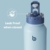 BOTTLE BOTTLE Edelstahl Trinkflasche 1L mit Strohhalm Thermoskanne Sport Auslaufsicher Isolierflasche Design für Fitnessstudio, mit Pillendose (Blau) - 4
