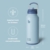 BOTTLE BOTTLE Edelstahl Trinkflasche 1L mit Strohhalm Thermoskanne Sport Auslaufsicher Isolierflasche Design für Fitnessstudio, mit Pillendose (Blau) - 6