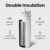 bottlebottle BOTTLE BOTTLE Isolierte Wasserflasche mit Strohhalm, Sport-Edelstahl-Wasserflasche mit Griffdeckel, Outdoor-Sportflasche für Pillen, 1l (Weiß) - 5