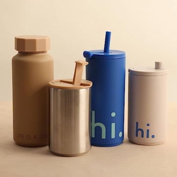 Design Letters Kaffeebecher 500 Ml | Trinkbecher mit Deckel & Strohhalm | Kaffeebecher to go BPA/BPS frei, Wiederverwendbar | Campingbecher | Kaffee zum Mitnehmen Becher | Geschenke für frauen, Männer - 7
