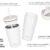 Milu Thermobecher 300ml - 100% Auslaufsicher - Edelstahl Kaffeebecher to go isoliert mit Strohhalm hält 10h heiß / 20h kalt, BPA-frei (White Leopard, 300ml) - 4