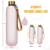Opard Trinkflasche, 1L/800ml Wasserflasche, Auslaufsichere Water Bottle, BPA Frei Sportflasche Zeitmarkierung Wasser Flasche (1000ml - Rosa, 1000ml) - 2