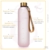 Opard Trinkflasche, 1L/800ml Wasserflasche, Auslaufsichere Water Bottle, BPA Frei Sportflasche Zeitmarkierung Wasser Flasche (1000ml - Rosa, 1000ml) - 3
