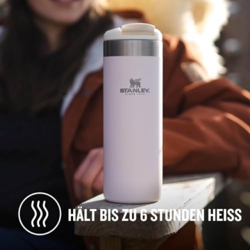 Stanley Aerolight Transit Thermobecher 0.47L - Hält 6 Stunden Heiß - Spülmaschinenfest - Kaffeebecher To Go Auslaufsicher - Kompatibel Mit Gängigen Pkw-Getränkehalterungen - Thermosflasche - Rose - 4