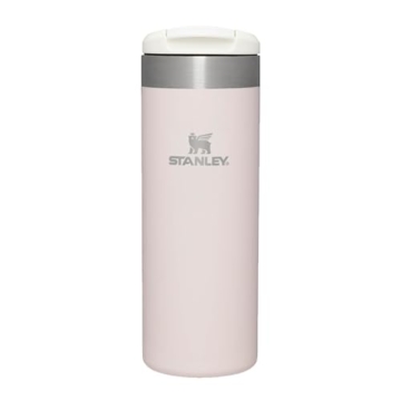 Stanley Aerolight Transit Thermobecher 0.47L - Hält 6 Stunden Heiß - Spülmaschinenfest - Kaffeebecher To Go Auslaufsicher - Kompatibel Mit Gängigen Pkw-Getränkehalterungen - Thermosflasche - Rose - 1