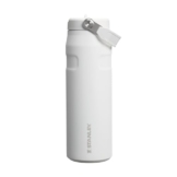 Stanley Flip Straw 2.0 Trinkflasche mit Strohhalm 0.7L - Thermobecher Kühlt 12 Stunden - 3 Tage Eisgekühlt - BPA-frei - Auslaufsicher - Für Getränkehalter - Spülmaschinenfest - Frost - 1