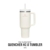 Stanley Quencher H2.0 Flowstate Trinkflasche Mit Strohhalm 1.2L - Thermobecher Kühlt 11 Stunden - 48 Stunden Eisgekühlt - Spülmaschinenfest - Thermosflasche BPA Frei - Edelstahl Trinkbecher - Cream - 3