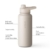 VINSUN Trinkflasche Edelstahl beige 1L - auslaufsicher, Kohlensäure geeignet, BPA frei - Strohhalm, Trinköffnung - Thermosflasche Sport, Outdoor, Schule, Uni, Fahrrad, Büro, Camping - 3
