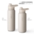 VINSUN Trinkflasche Edelstahl beige 1L - auslaufsicher, Kohlensäure geeignet, BPA frei - Strohhalm, Trinköffnung - Thermosflasche Sport, Outdoor, Schule, Uni, Fahrrad, Büro, Camping - 5