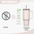 WATERSY 30oz Kaffeebecher to Go Thermobecher Doppelwandiger Edelstahl Vakuum Auslaufsicher Trinkbecher mit Griff und Strohhalm, Tragbare Autobecher Thermal Tumbler Hellbeige für Kalte Heiße Getränke - 4